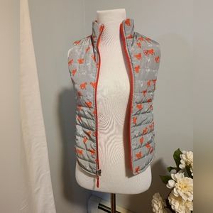 Ariat girl's puffer vest horse print